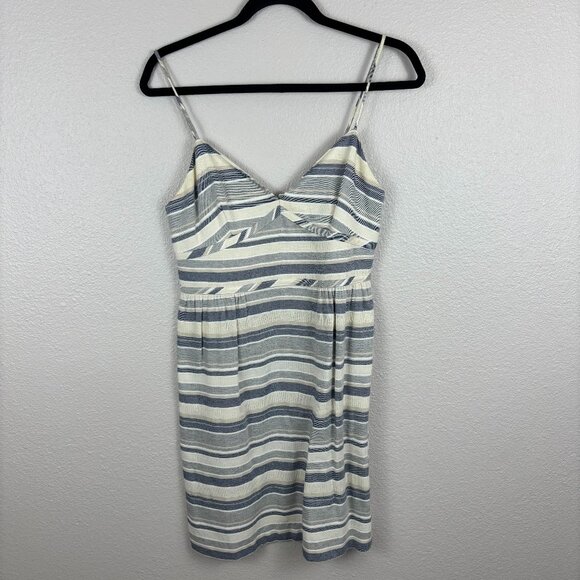 Theory Womens Blue White Melaena Haviana Striped Classic Mini Sundress Size 4 - Picture 2 of 7